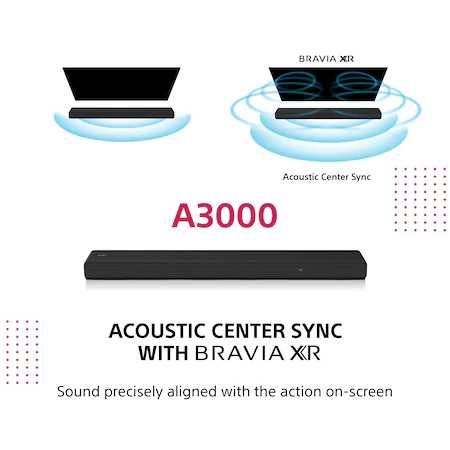 Sigilat Soundbar Sony HT-A3000 3.1ch, Dolby Atmos, 250W, Bluetooth 5.0