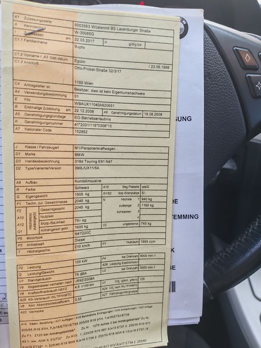 Bmw 318 de,  e 91 face lift,  2008, 2.0d