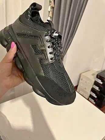 Adidasi Versace Chain Reaction Universal Black (Livrare cu verificare)