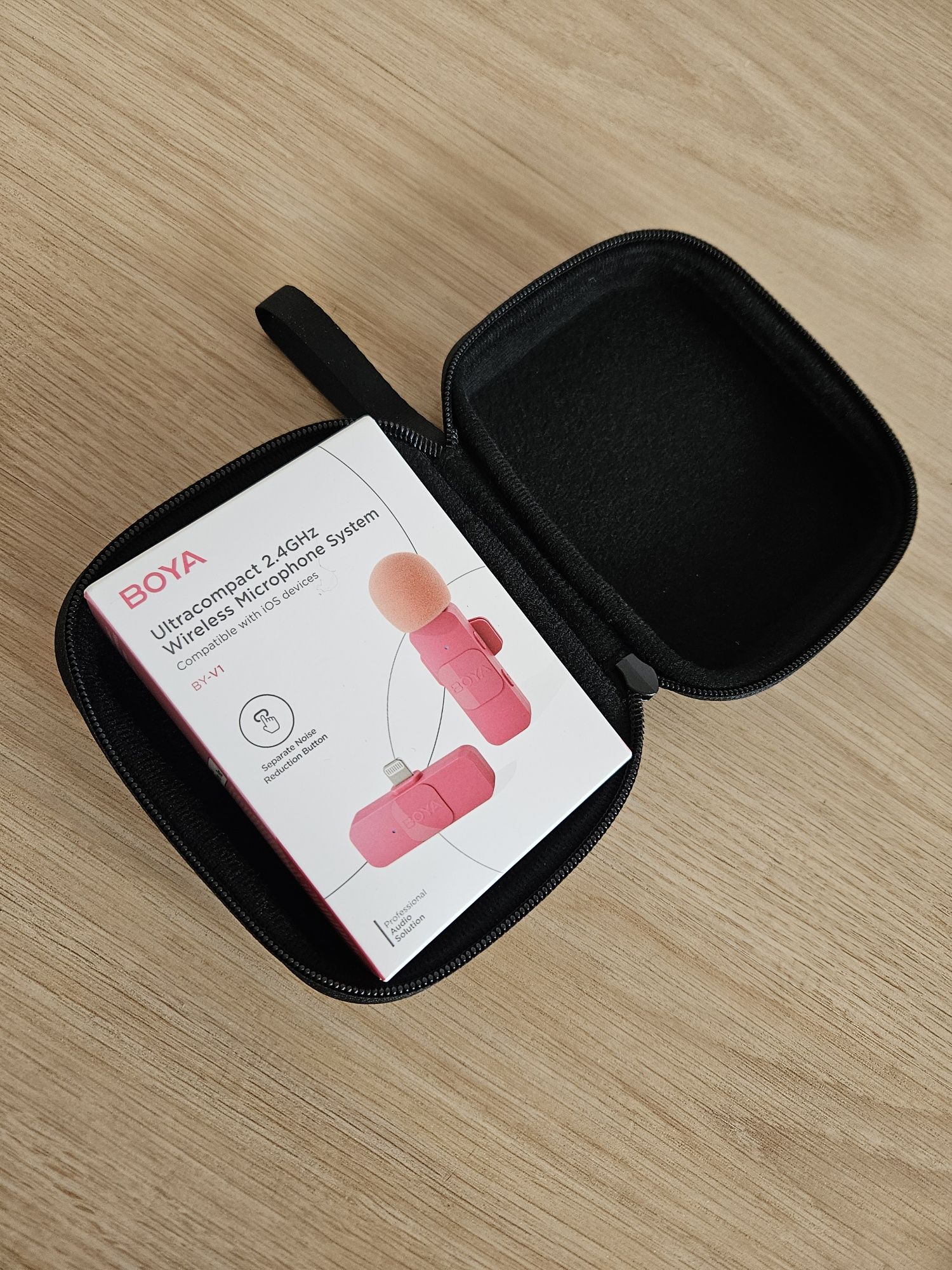 BOYA BY-V1 розовый беспроводной микрофон для iPhone