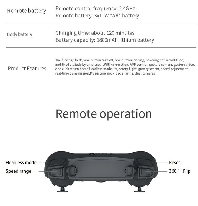 Drona camera dubla 4k