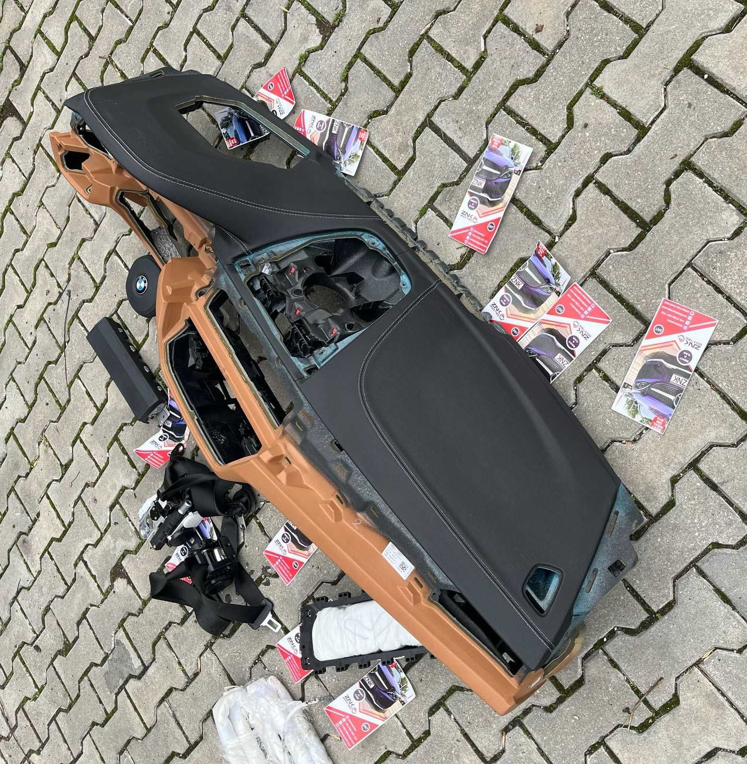 BMW G30 - plansa bord HUD piele - kit airbag - centuri de siguranta