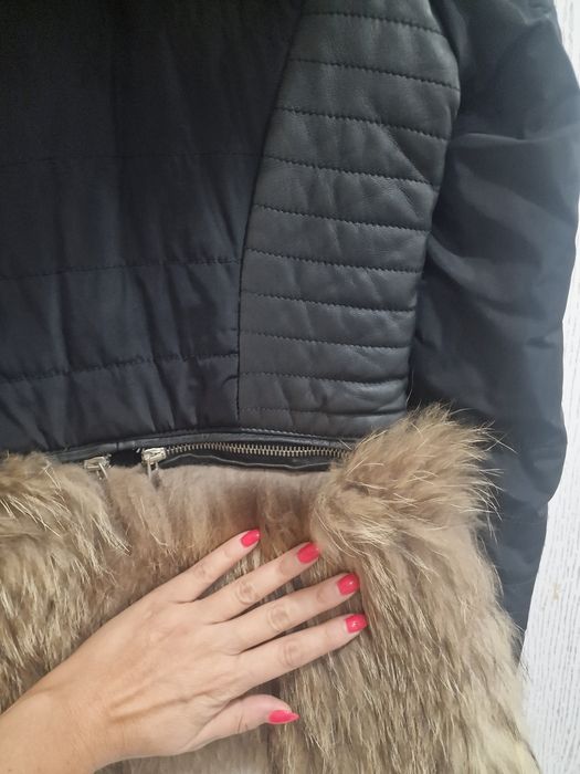 Дамско яке естествена кожа