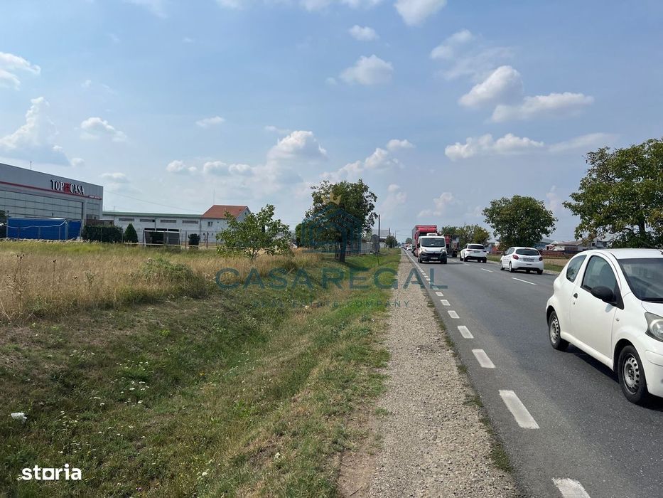 Teren de 7.000 de mp, Calea Clujului, zona showroom-uri auto, dublu fr