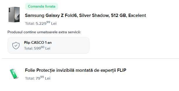 Samsung Z Fold6 / Silver / Ca Nou / 512 GB