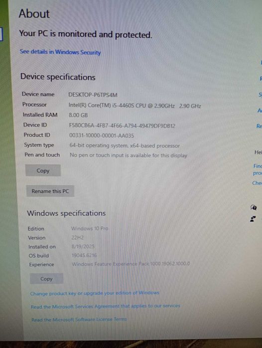 Vand Unitate PC I5 pret 700 lei