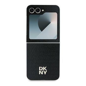 Оригинален калъф DKNY за Samsung Galaxy Z Flip 6, Leather Checkered