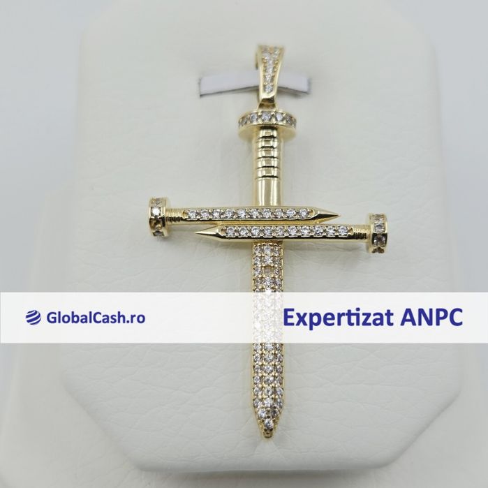 Cruce din aur de 14k, 5.07g | GlobalCash.ro #LU28095