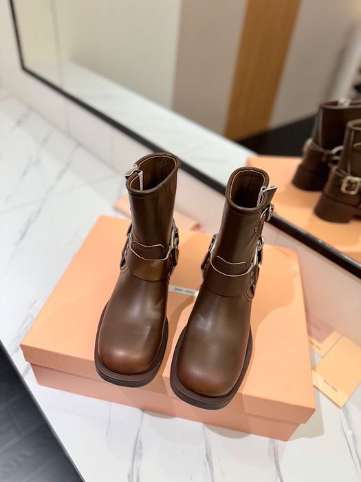 Cizme Miu Miu din piele