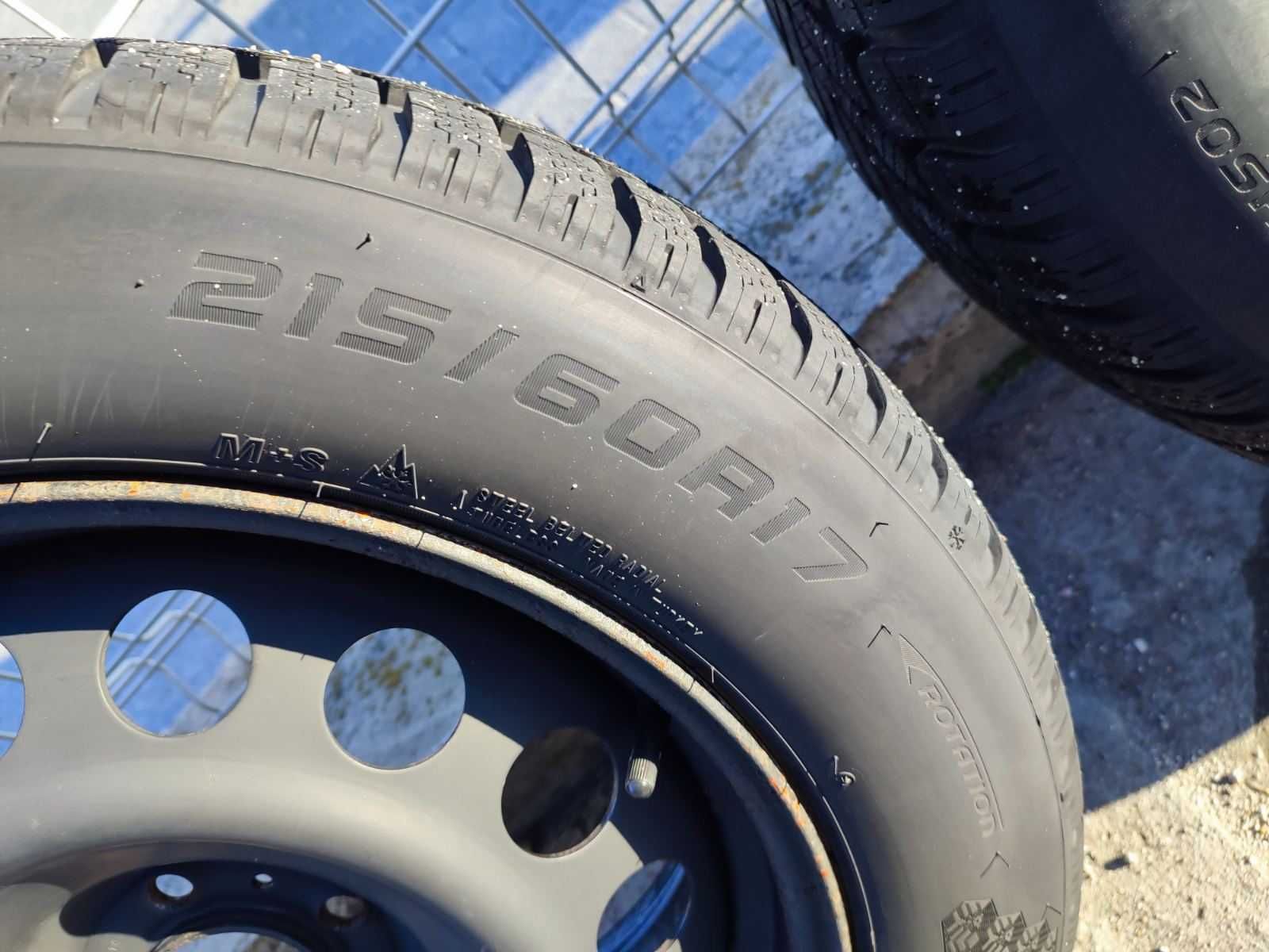 261 - 4бр. Стоманени джанти 17'' 5x108 с гуми 215/60R17 Opel Vivaro