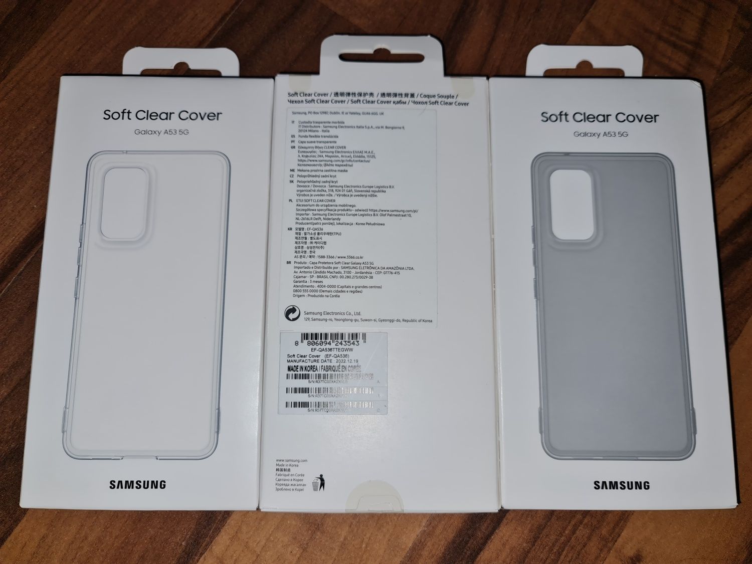 Husa silicon originala Samsung Soft Clear Cover Galaxy A53 5G A536