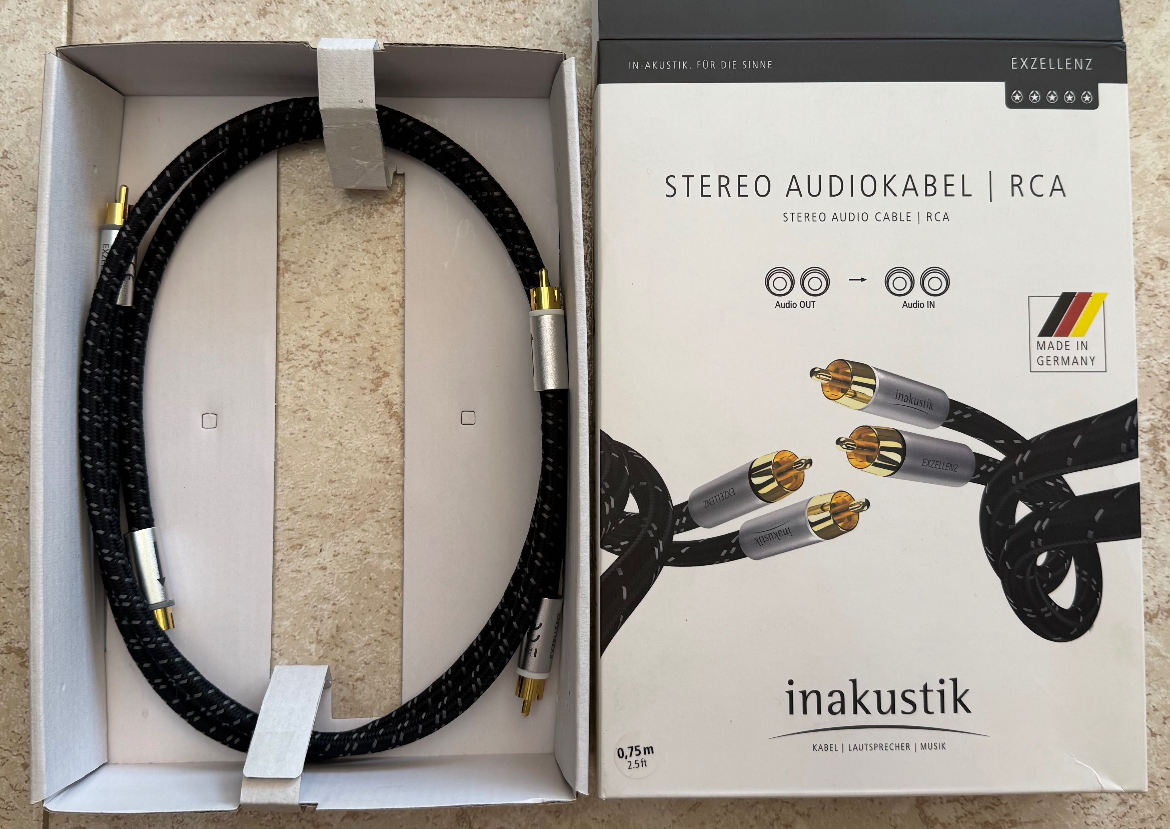 Inakistik Reference NF-204 XLR стерео аудио кабел - 1,00м + подарък