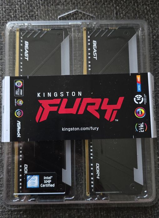 RAM Memorie Kingston Fury Kit 32gb DDr4 RGB Nou Sigilat
