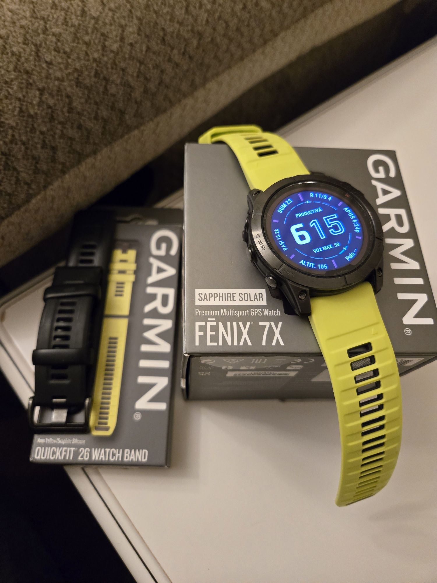 Ceas Garmin Fenix 7X Sapphire solar