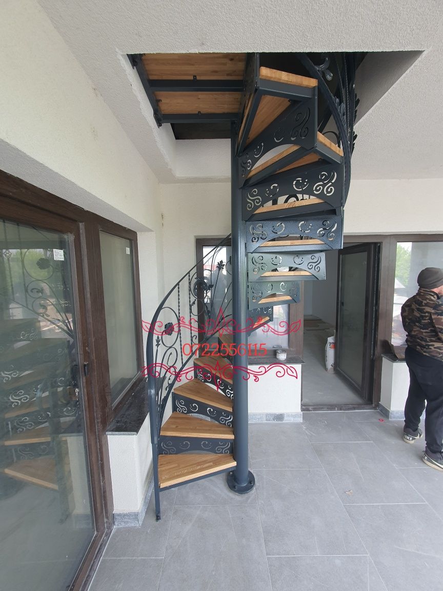 Facem scări spirală de interior și exterior la comanda