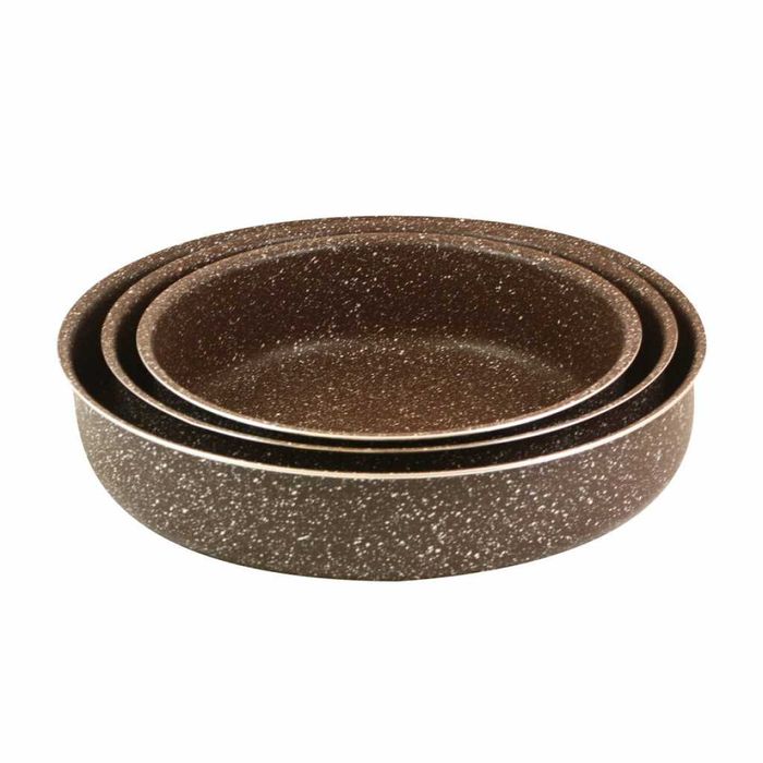 Комплект от 3 алуминиеви тави с незалепващо покритие