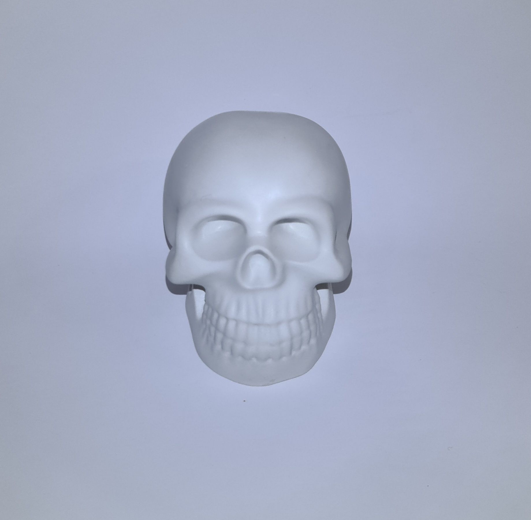 Craniu Halloween,  decorațiune handmade din ipsos