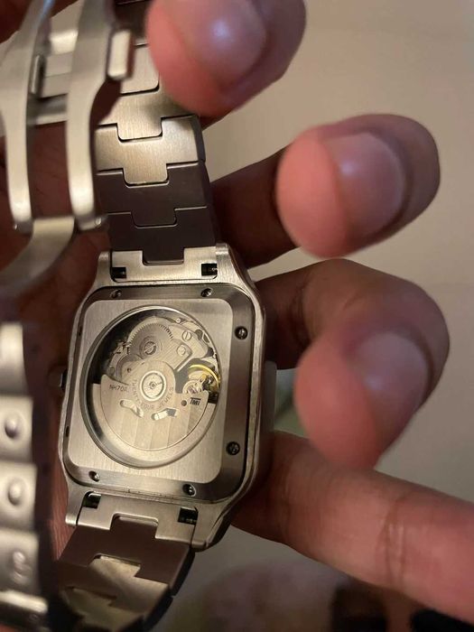 Seiko Mod Santos Skeleton