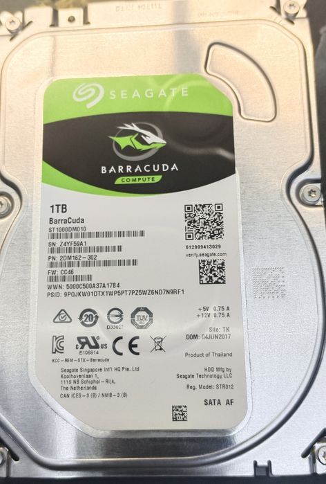 Продам жёсткий диск на 1 тб для ПК.