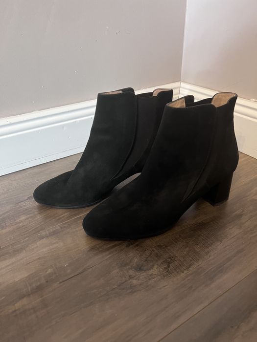 Замшевые ботинки Италия