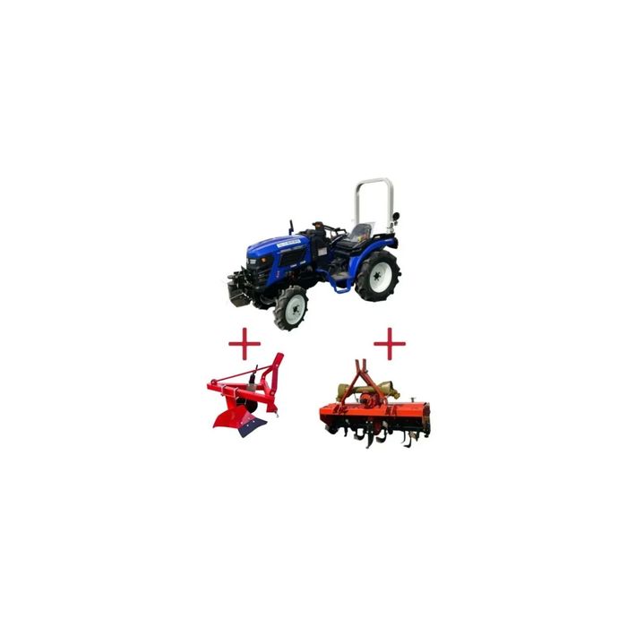 Bizon TA304, 30 CP, 4x4 dotat cu FREZA NOUA si PLUG NOU Tractor NOU Bizon TA304, 30 CP, 4x4 dotat cu freza si plug