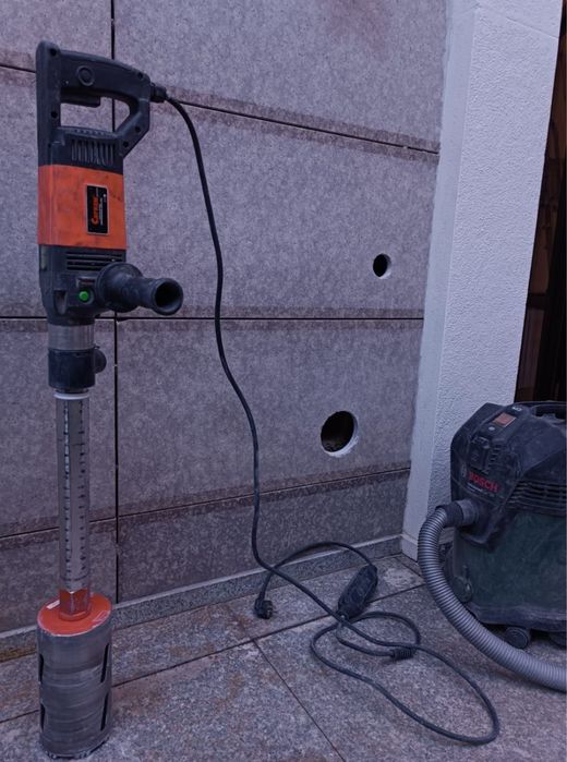 Сухое Алмазное сверление с пылесосом