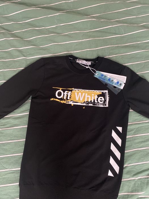 Bluza off-white neagra