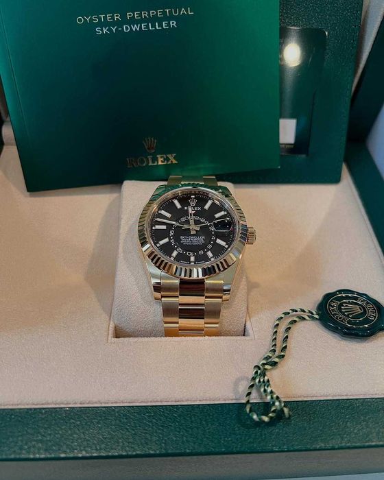 rolex sky-dweller златно/черно