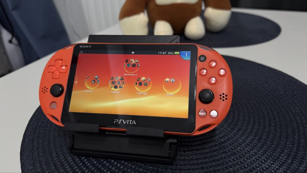 Consola copii PlayStation Ps Vita Orange Neon modata 256gb