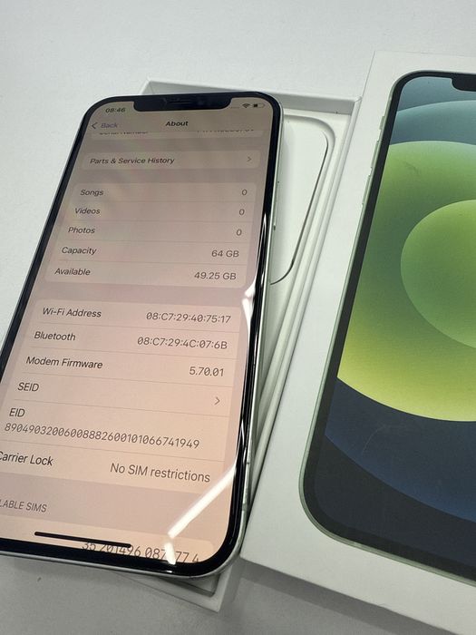 Iphone 12 64Gb Baterie 100% full box