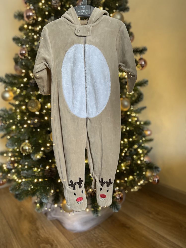 Новогодний костюм оленёнка на 3-6 месяцев