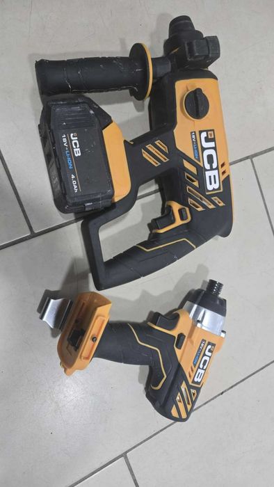 Акумулаторен безчетков перфоратор JCB  18BLRH + винтоверт JCB 18ID