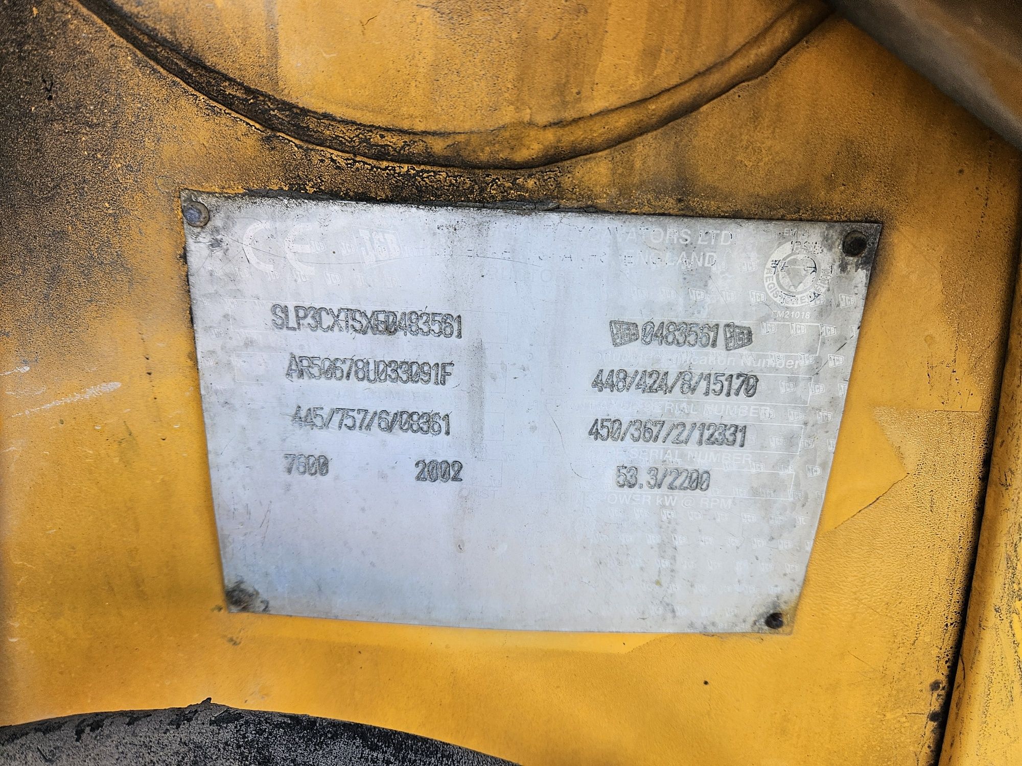 Vand Buldoexcavator JCB 3CX,an de fabricație 2002