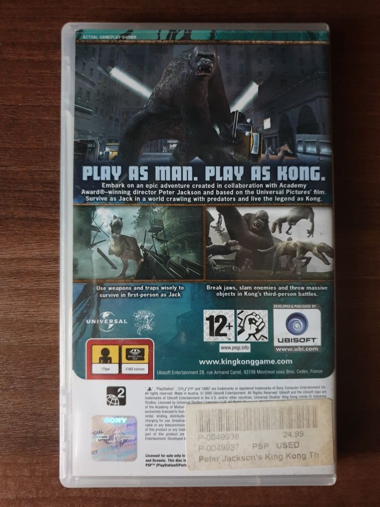 Peter Jackons King Kong PSP/Playstation Portabil