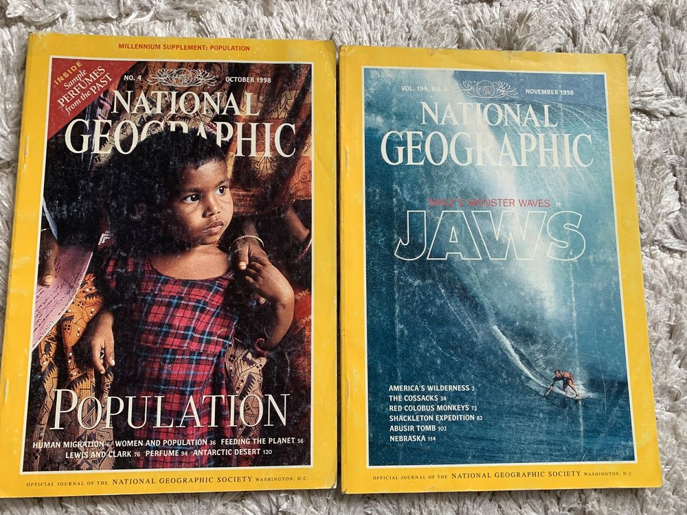 Enciclopedie Revista National GeoGraphic SUA 1990/1/4/5/7/8 engleză