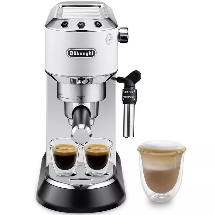 Кафемашина DeLonghi - EC685.W Dedica, 15 bar, 1.1 l, бяла