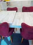 Set masa extensibila cu 6 scaune