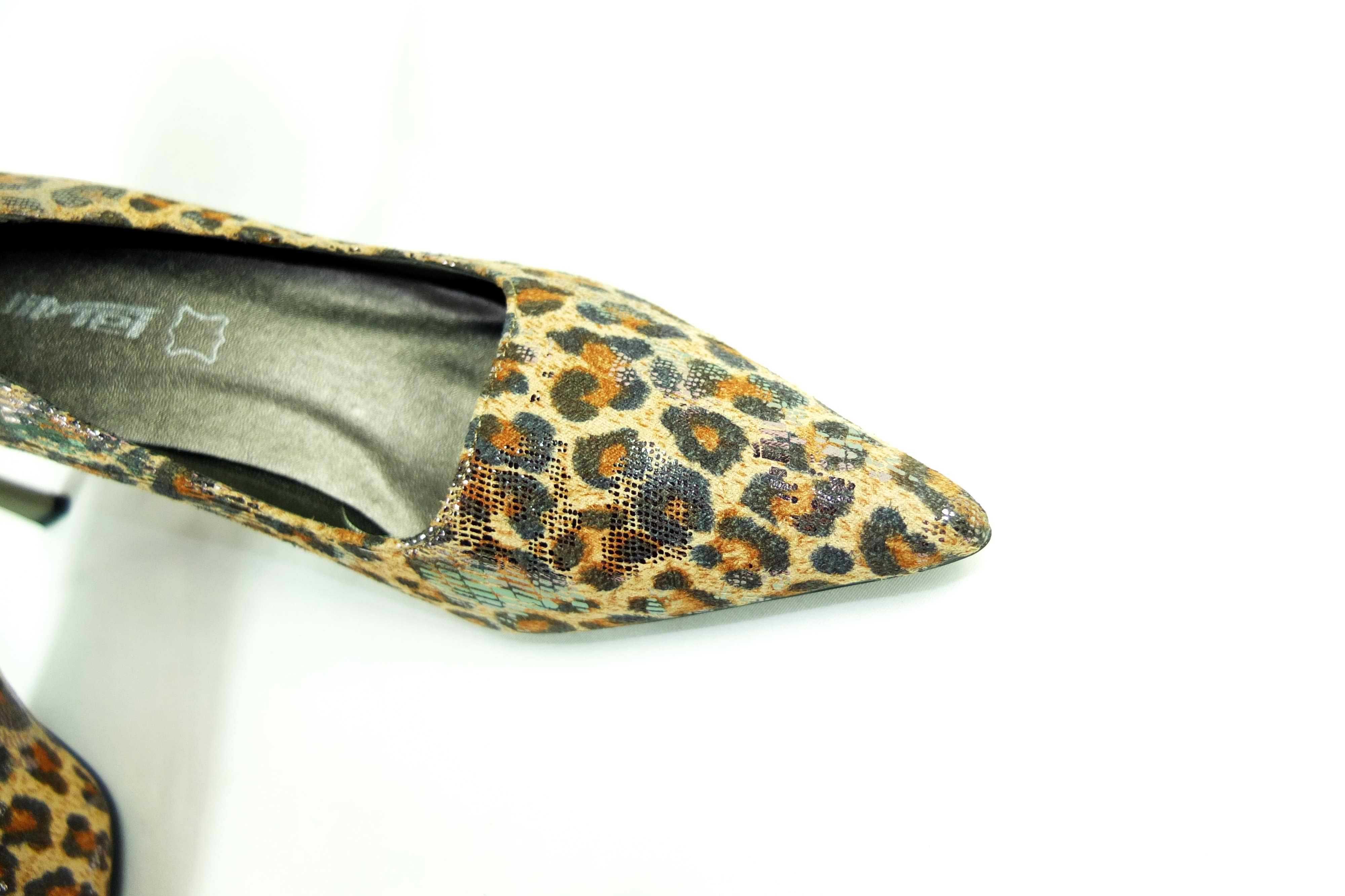 Pantofi cu toc Animal print-Leopard Masura 35-36 schimb cu diverse