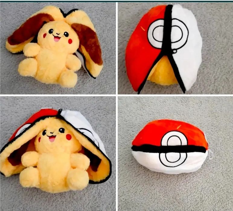 Трансформираща се Плюшена играчка Пикачу Pokémon Pikachu играчка