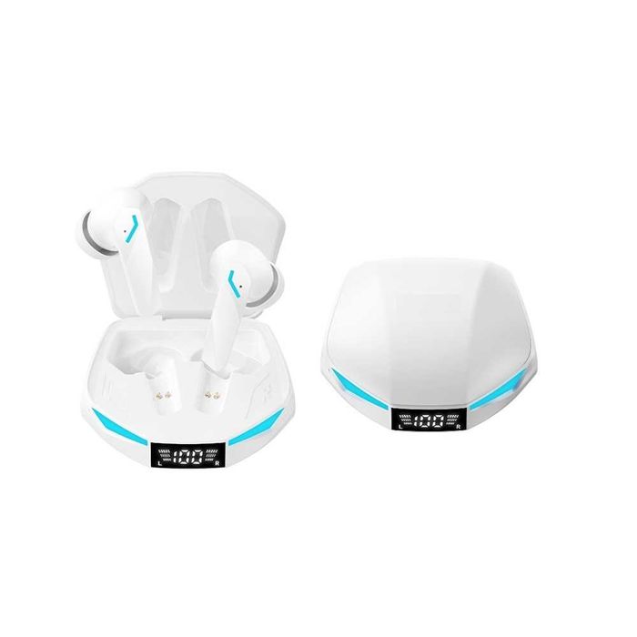 Casti wireless XT53, Bluetooth 5.4, reducere zgomot ambiental, alb