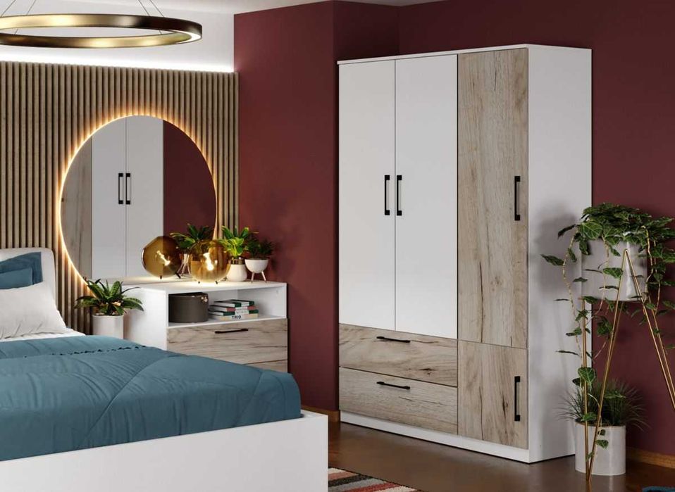 Dulap Relax Alb / Stejar k02 – C124/01