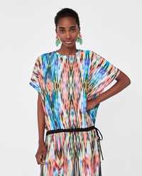 Rochie tunica tie dye Zara