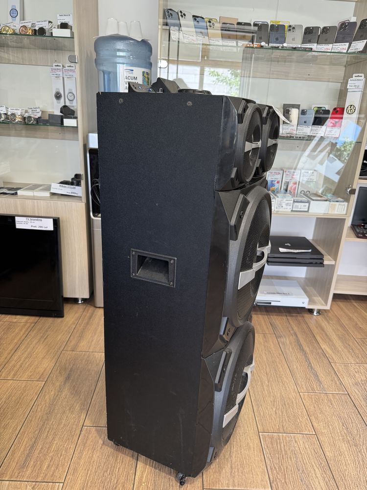 Boxa activa fixa AKAI DJ-T5, Dual USB, Bluetooth, telecomanda, 300W!!