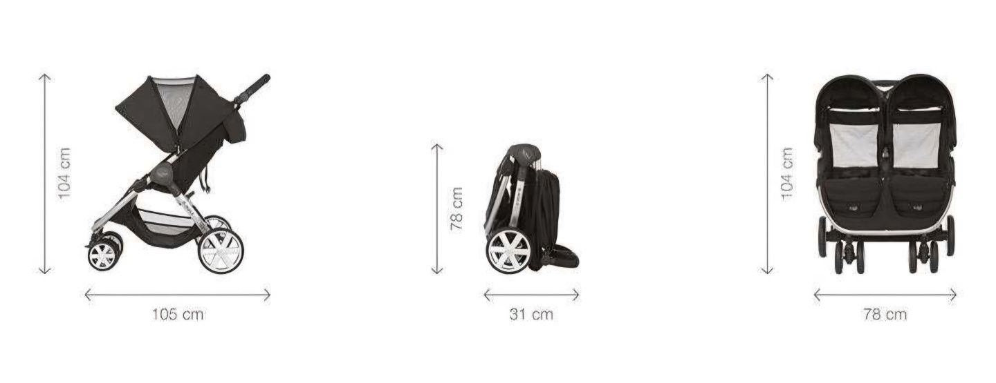 Количка за близнаци Britax Römer B-Agile Double