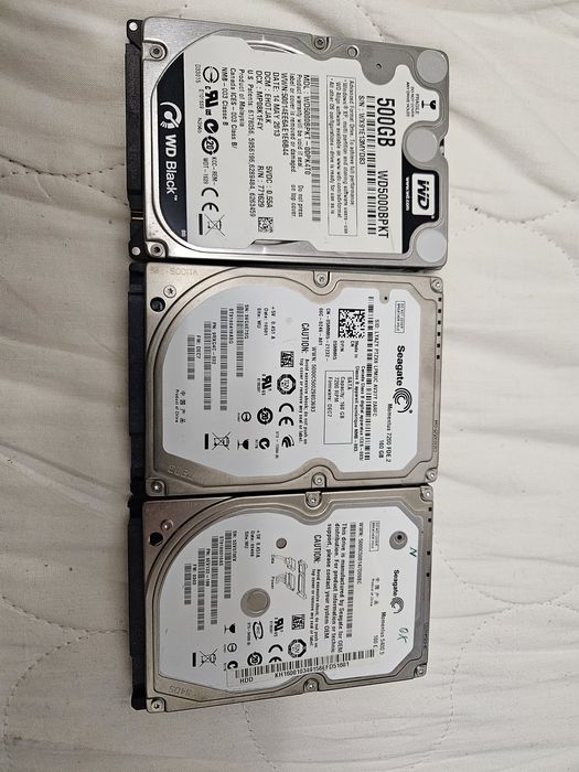 Hard disk laptop 2 bucati  160gb 500gb