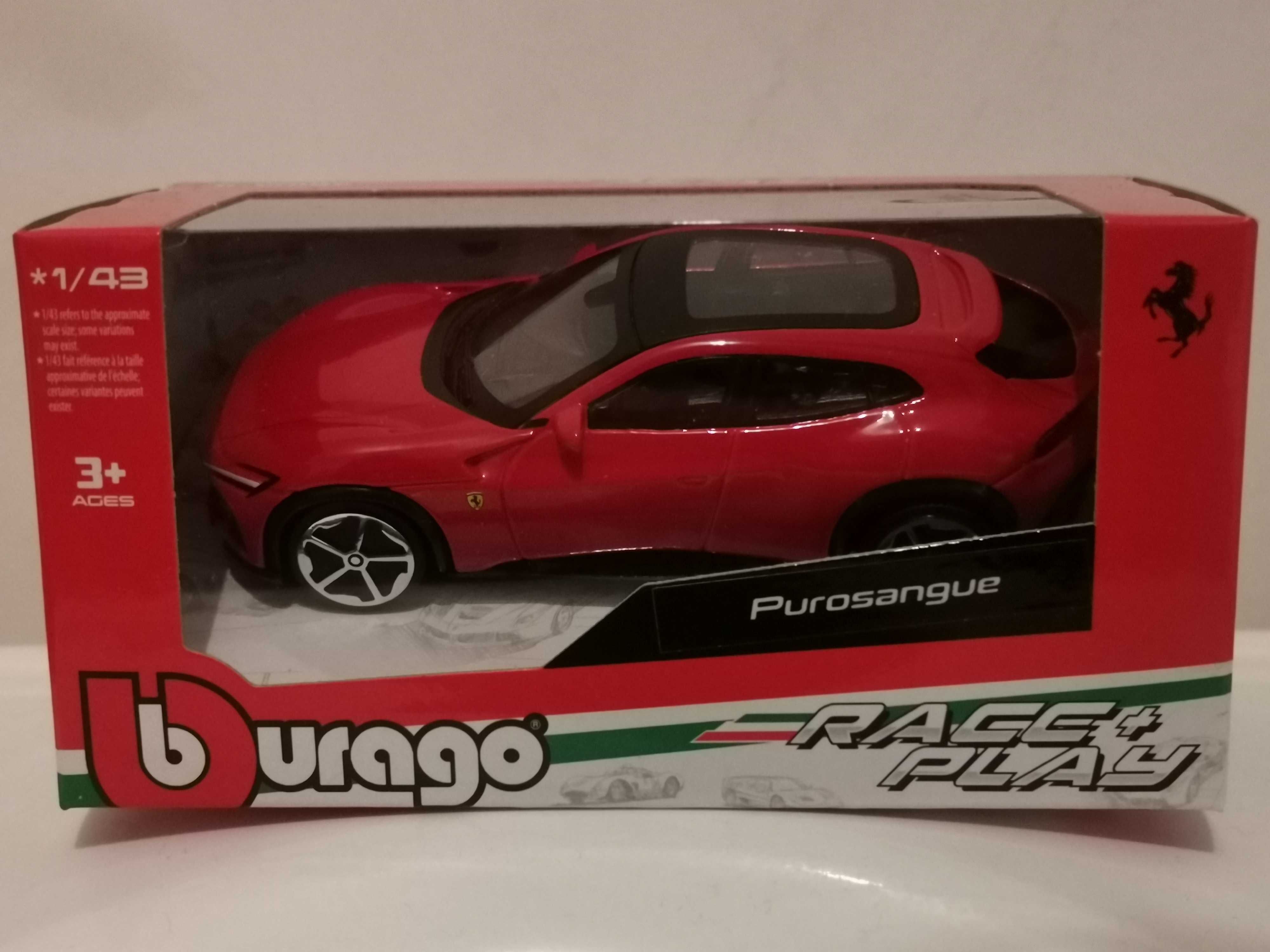 Продавам количка Bburago Race and Play 1/43 Ferrari Purosangue