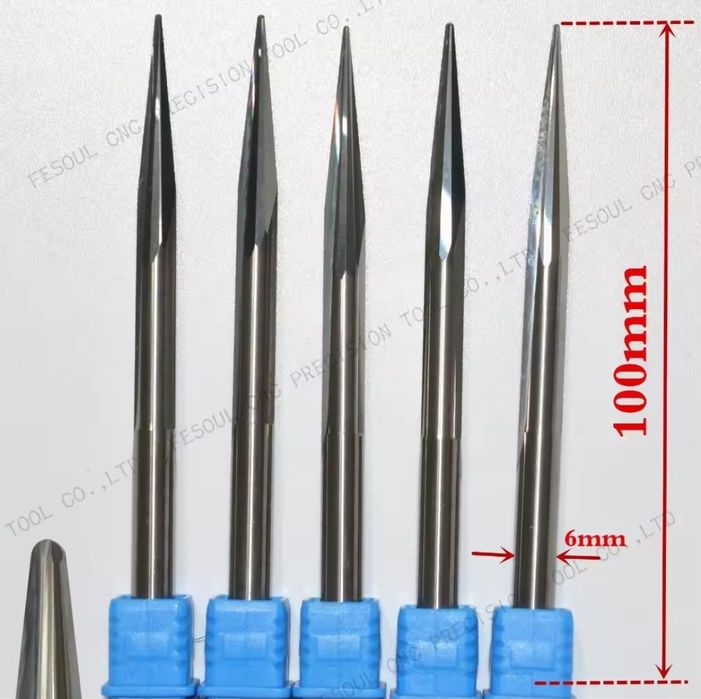Freză conică , tapered ball nose R0,75 , R1