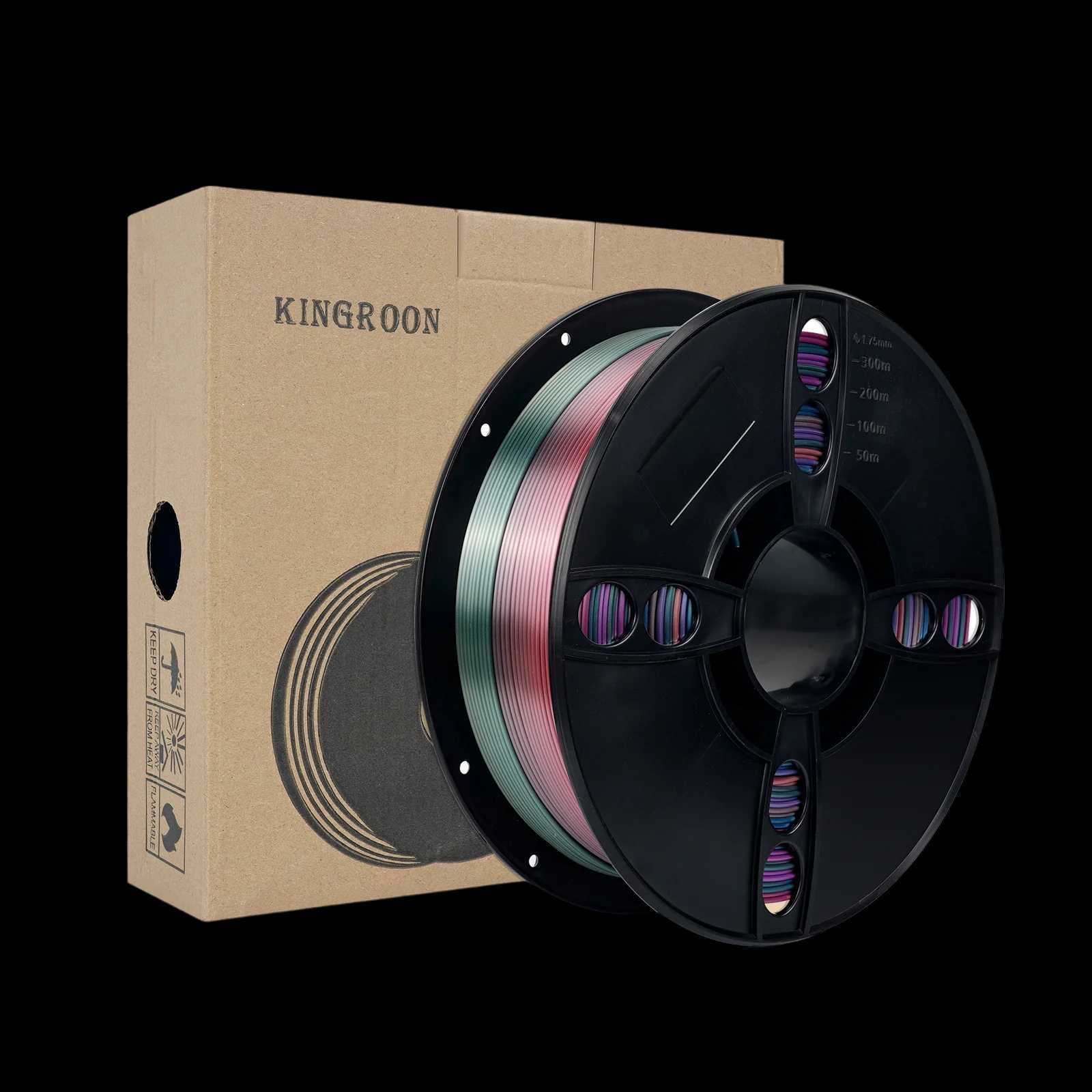 KINGROON PLA Silk Rainbow / ПЛА Силк Дъга Филамент FDM 3D