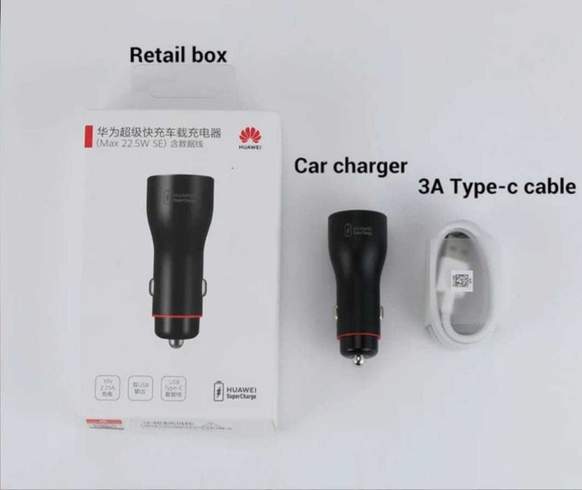 Incarcator auto Huawei 22,5w +cablu/1m super-fast-charge
