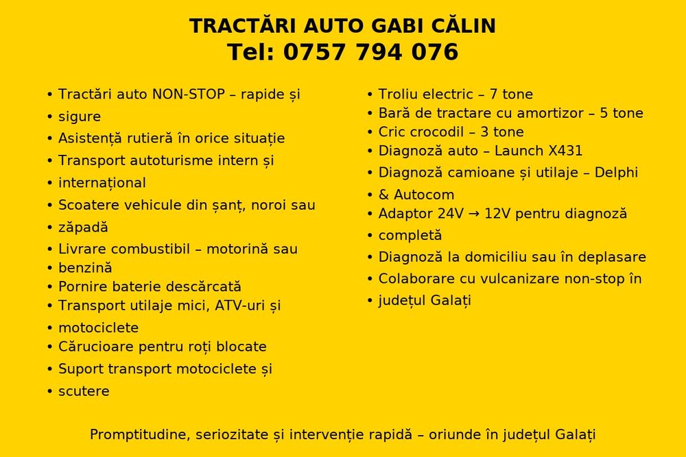 Asistență Rutieră Și Tractări Auto